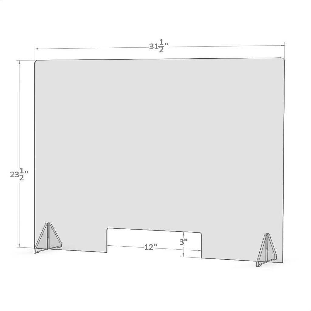 Clear Perfection Reception Side Counter Sprayed UV Cut Transparent Appeal to safe and secure
