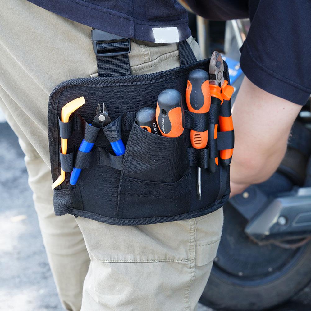 Torba narzędziowa na pas, nerka, saszetka, kieszeń na pas, robić pracy na zewnątrz, na narzędzia ręczne, robić przechowywania narzędzi, dla elektryka, ogrodnika.