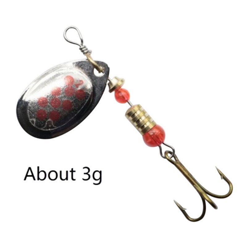 1/2 PCS Fishing Lures Trout Spoon Metal Spinners Baits With Plastic Fishing Tackle Box Hard Bait Spinner Bait Trout Pesca
