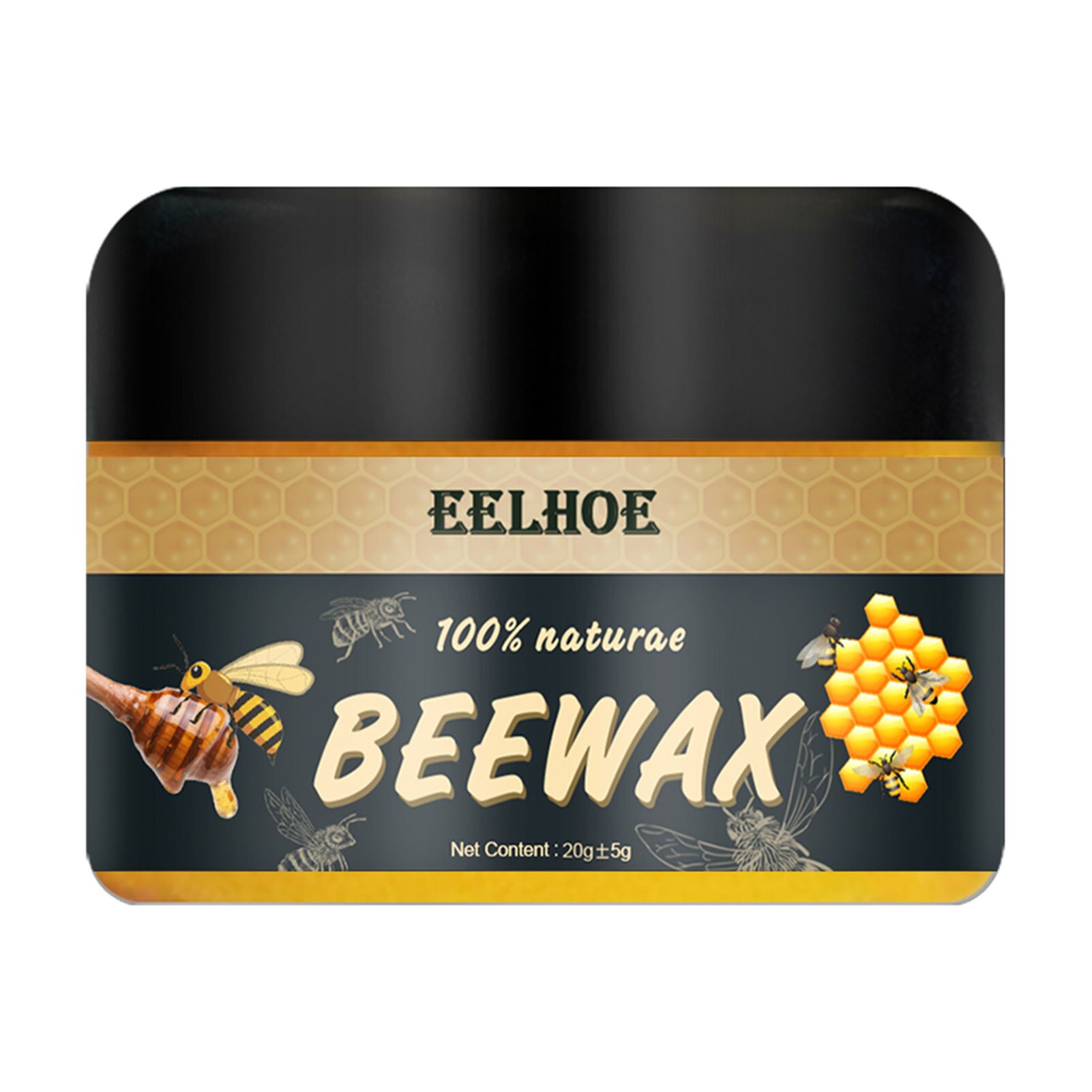 Cera de abeja para el cuidado de la madera, cera de abejas resistente al agua, cera para muebles: 20g