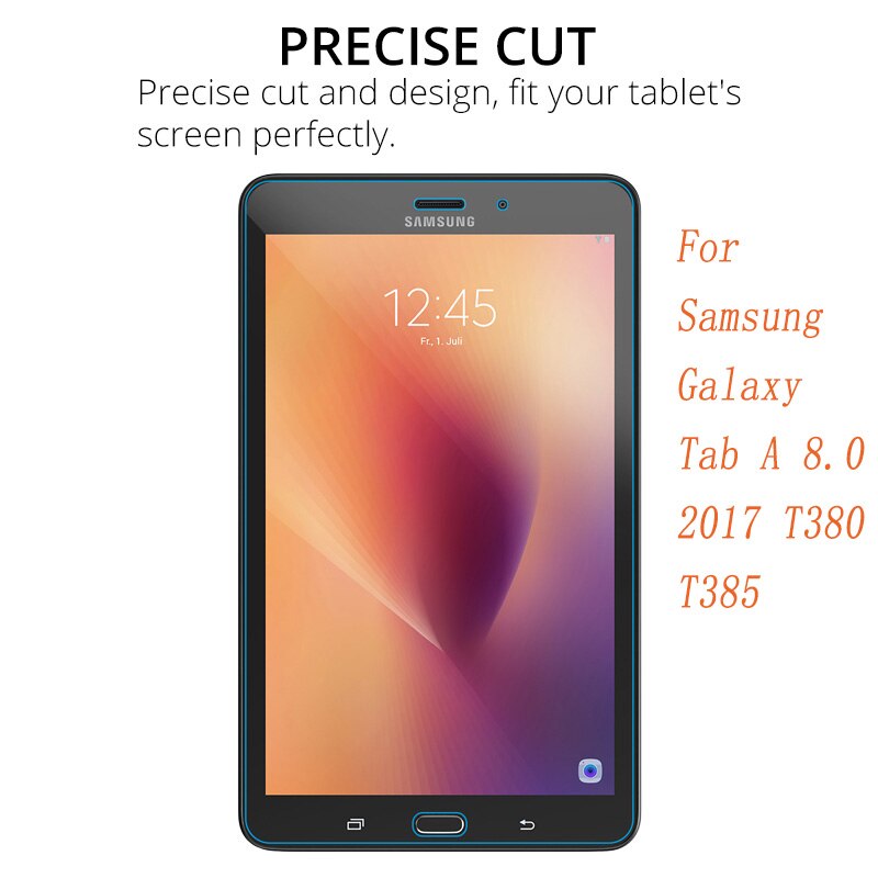 Gehard Glas Voor Samsung Galaxy Tab Een 8.0 T380 T385 Tablet Screen Protector Beschermende Film Guard Voor Samsung Tab a2 S