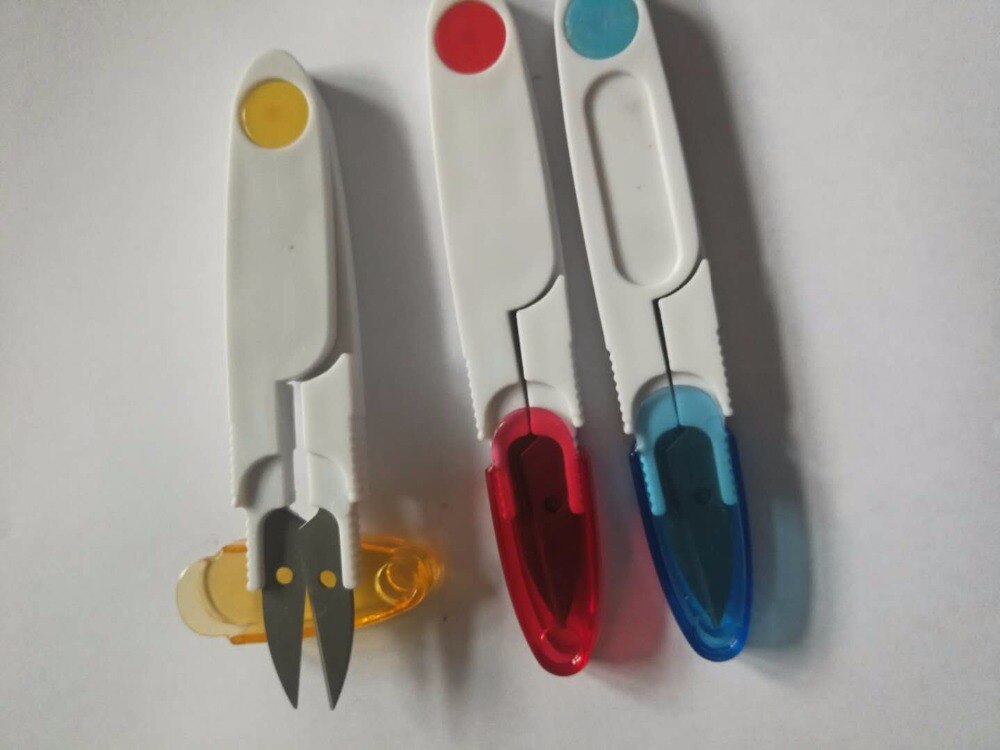 10pc Good Sharp Scissor DIY Knitting Tool 12cm Length Diy Crafts Office Tailor Needlework Red Scissors for Home Workshop
