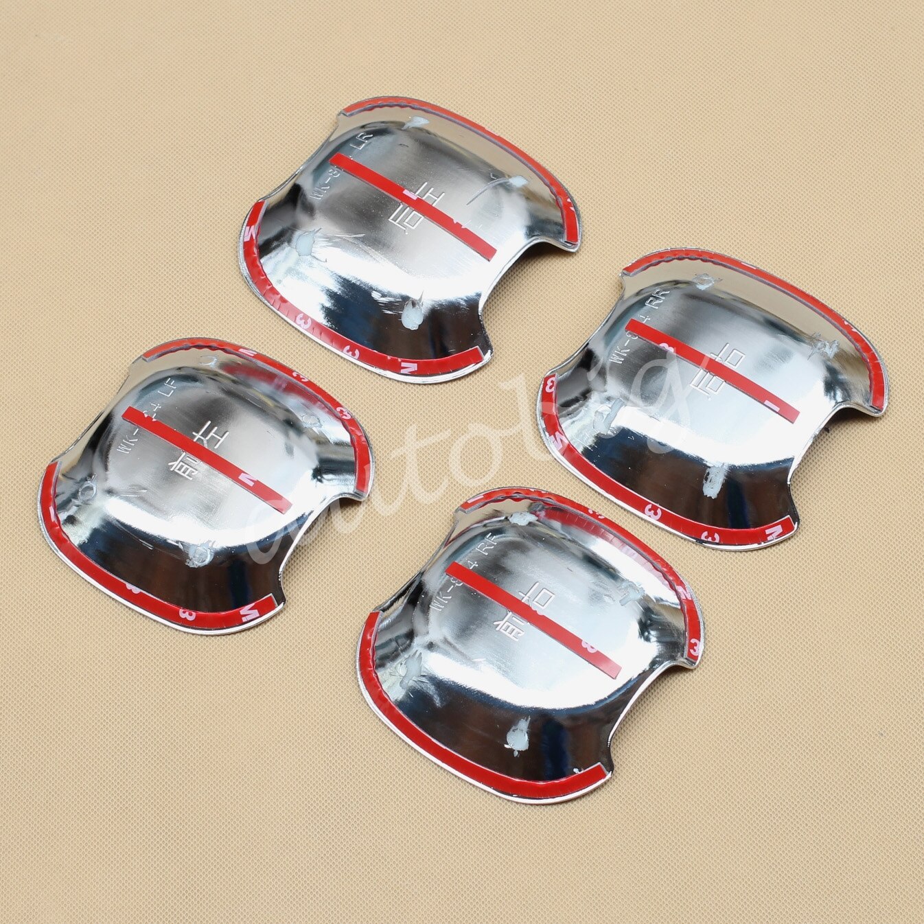 Chrome Door Handle Protector Cup Surrounds Accessories For Toyota Alphard Vellfire