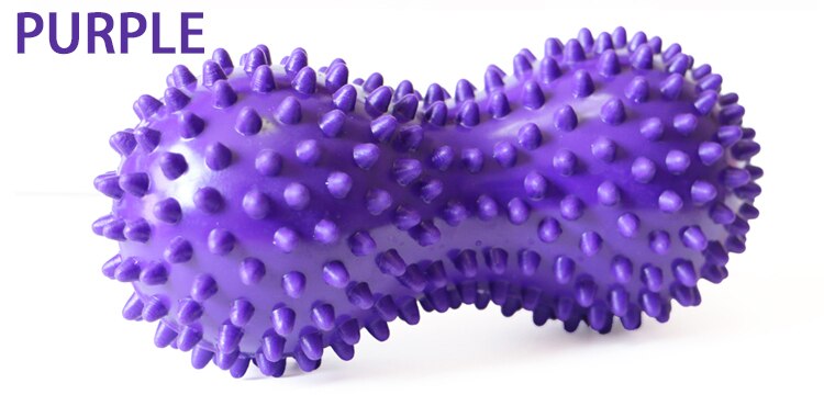 PVC Peanut Spiky Ball Massage Acupoint Grip Ball Pointed Nail Fascia Yoga Ball Fitness Ball Inflatable Hedgehog Ball: Gray