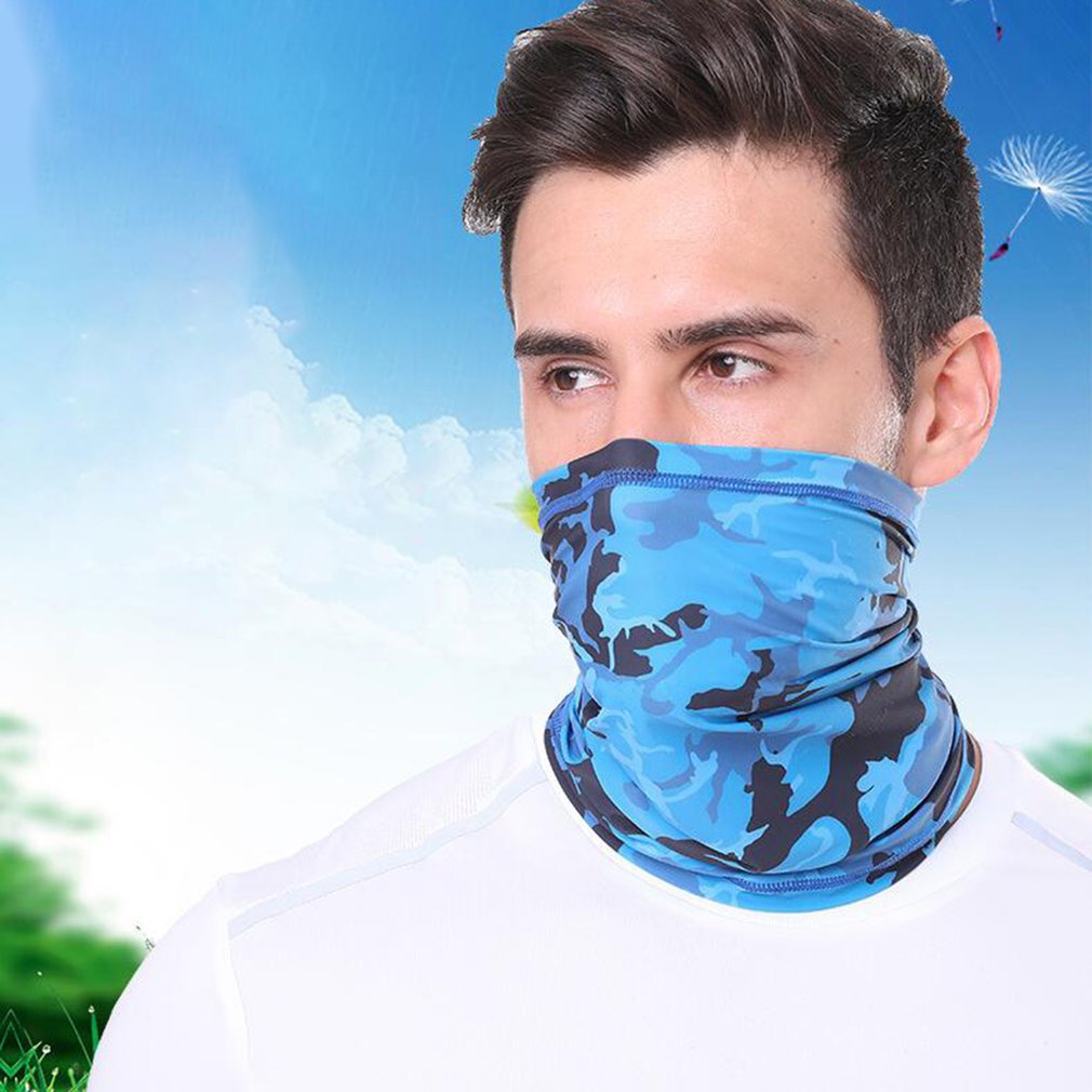 Cycling Scarves Outdoor Sport Cycling Bandanas Camping Hiking Washouts Headwear Magic Cold Sense Ice Silk Scarf