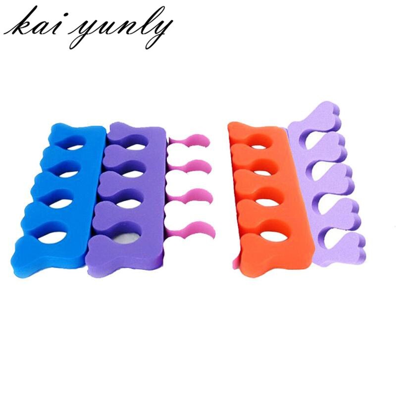 100pcs Soft Finger Toe Separator Tool Nail Art Pedicure Manicure for Nail Art #F