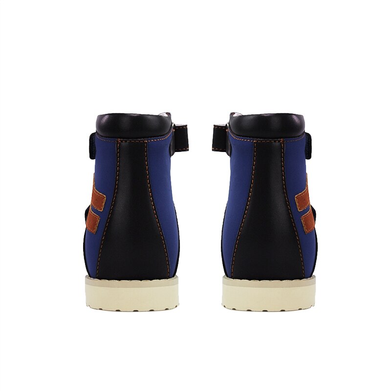 Sandales d'été pour enfants, chaussures orthopédiques pour garçons, , bleu, respirantes, légères, en cuir Nubuck, Support d'arc