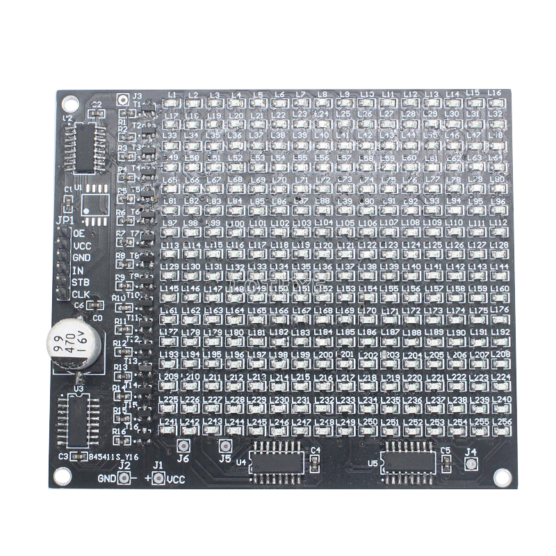 DIY elektronisches Bausatz LED-Punktmatrix-Werbebildschirm-Bausatz Leuchtdiode smd Löt komponente Schweiß-Schulungen Bausatz
