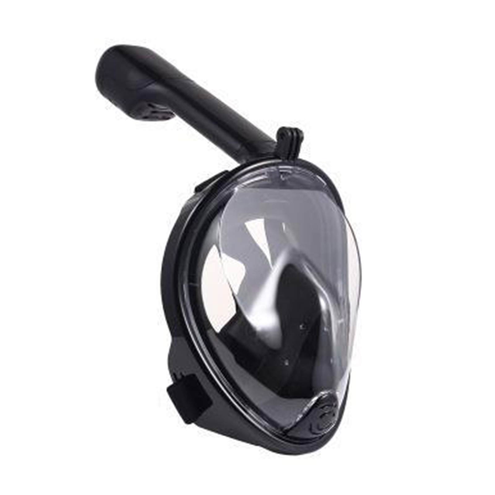 ! Adult Safe Waterproof Swimming Equipment Underwater Diving Anti-fog Full Face Diving Mask Snorkeling Breathing Mask: Black