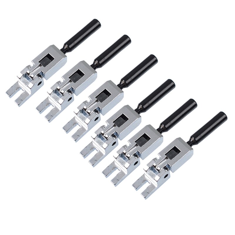 6PCS Electric Guitar Double Locking System Locked String Saddles Tremolo Bridge-Silver(Chrome): Default Title