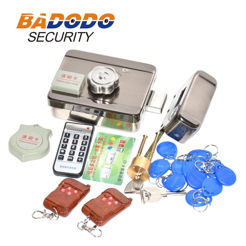 Elektronische RFID Tor Schloss/Clever Türöffner sperren Magnetischen Induktion Tür Eintrag Zugriff Kontrolle System y 15 Schild Fernbedienung Kontrolle: Bausatz2