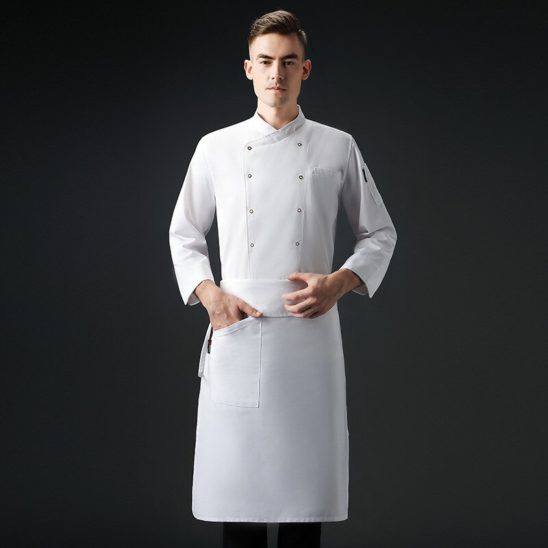Veste de Chef unisexe, manches courtes/longues, pour hommes et femmes, manteau de cuisine croisé, uniforme de serveur de Restaurant, vêtements de boulanger, C073