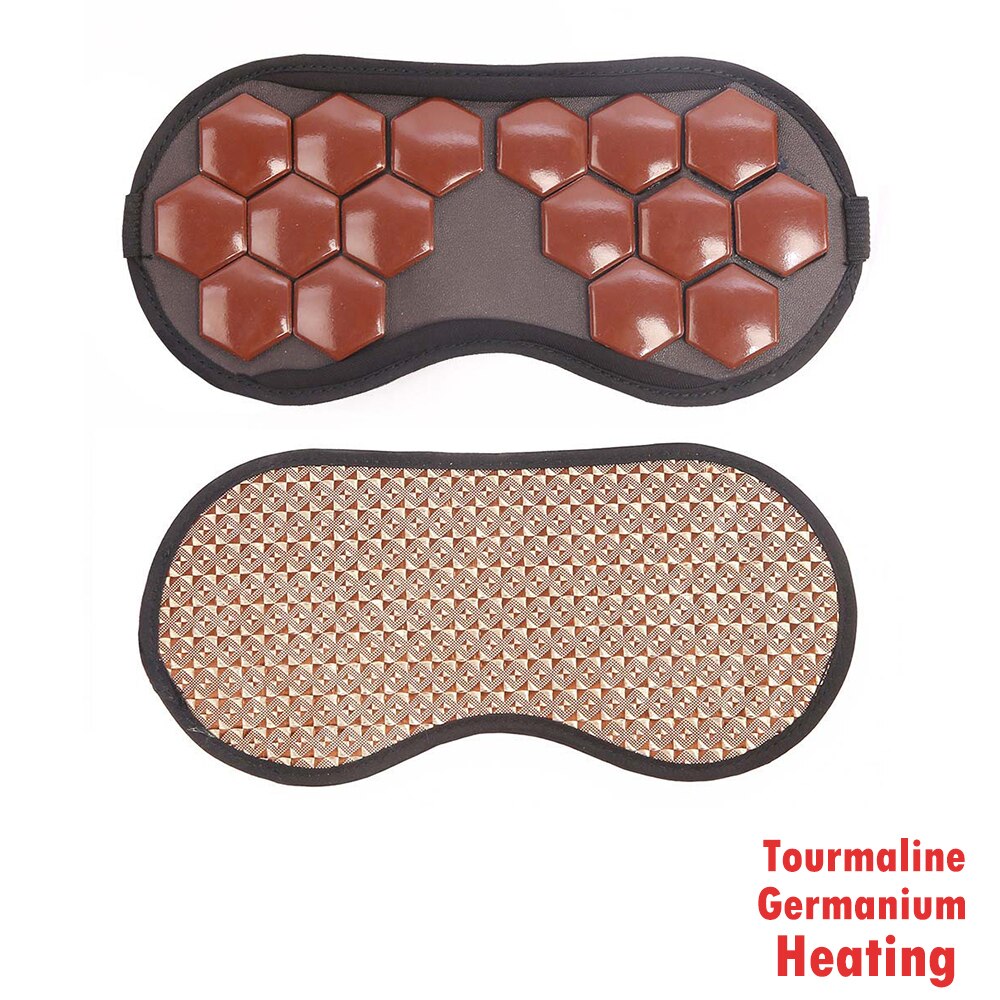Masque pour les yeux à la Tourmaline germanium, jade, thérapie magnétique, santé, ombrage, masque pour le sommeil: 4