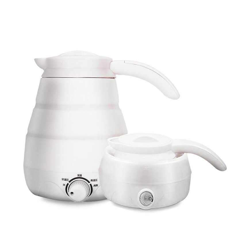 0.6L Dual Voltage Thermal Insulation Electric Kettle Silicone Foldable Portable Travel Water Heating Boiler Tea Boiler