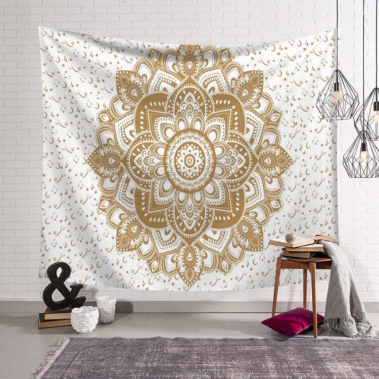 Chakra Bohemian Tapijt Muur Opknoping Wandtapijten Deken Decoratie Voor Thuis Muur Stof: 95x73cm / YA25
