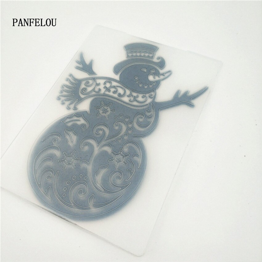 plastic snowman craft card making paper card album wedding decoration clip Embossing folders