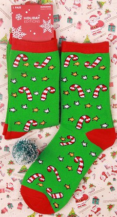 2020 novos Chegada das Mulheres Meias Curtas Bonito Elk e Papai Noel Socks Meias de Algodão Crew Socks Para As Mulheres Natal meias: 015