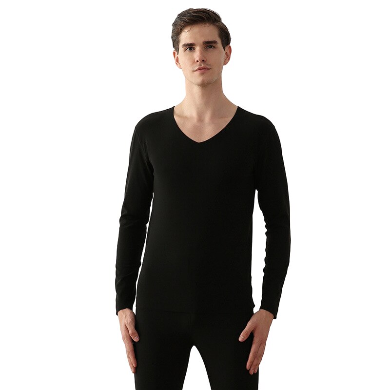 Johns – sous-vêtements thermiques longs pour hommes, col en v, garde au , ensembles Therol minces, Leggings et sous-vêtements élastiques doux