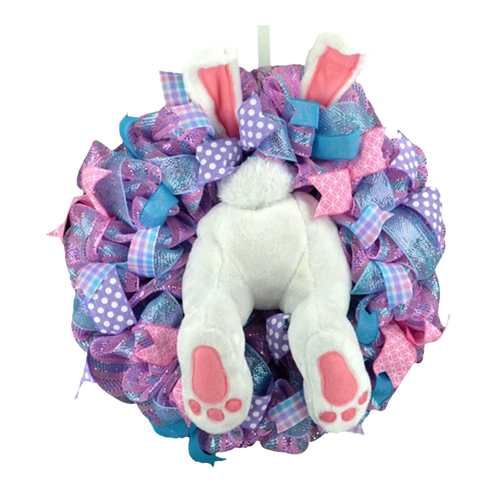 F# Easter Bunny Butt Wreath Kit Door Decorations Easter Spring Outdoor Hanging Easter Decorations For Home Wielkanoc Dekoracje: O