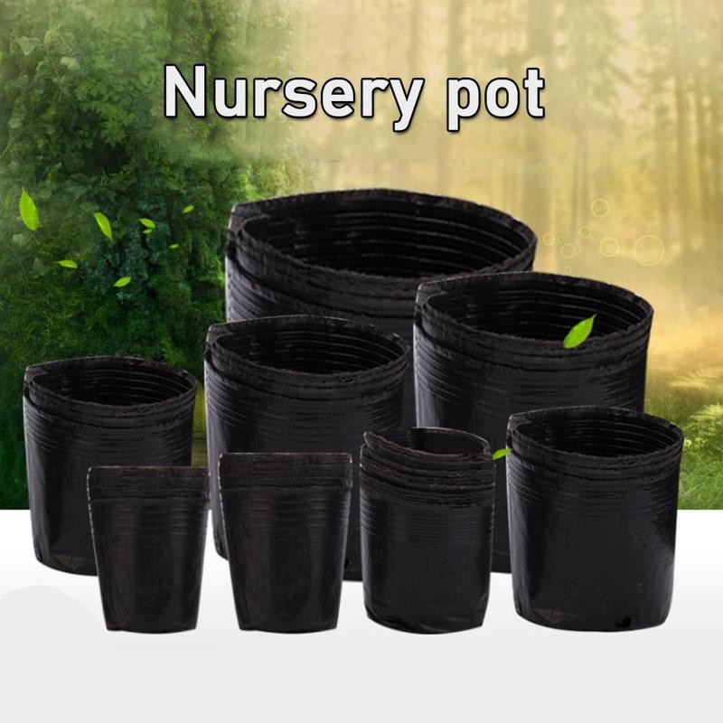 Bolsa negra para cultivo de plantas, 10 Uds., maceta para cultivo de verduras, bricolaje, bolsa de jardín, tamaños, contenedor, 7, granja de patatas, maceta para plantar en casa