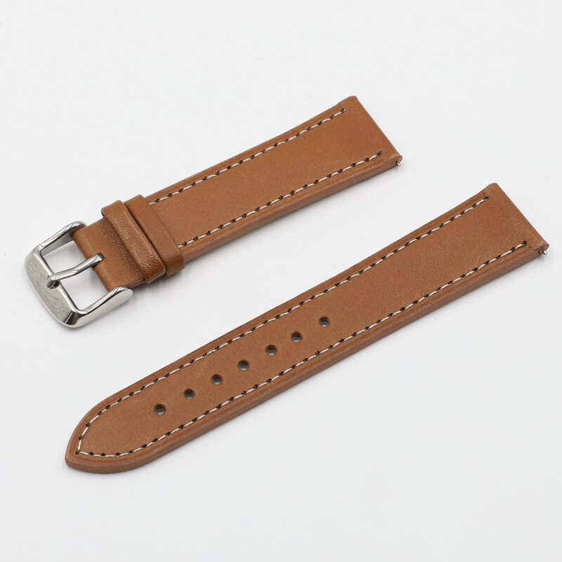 Retro Watch Strap Band 18mm 20mm 22mm 24mm Leather Watchbands Gray Black Brown Blue for Men Watch Accessories
