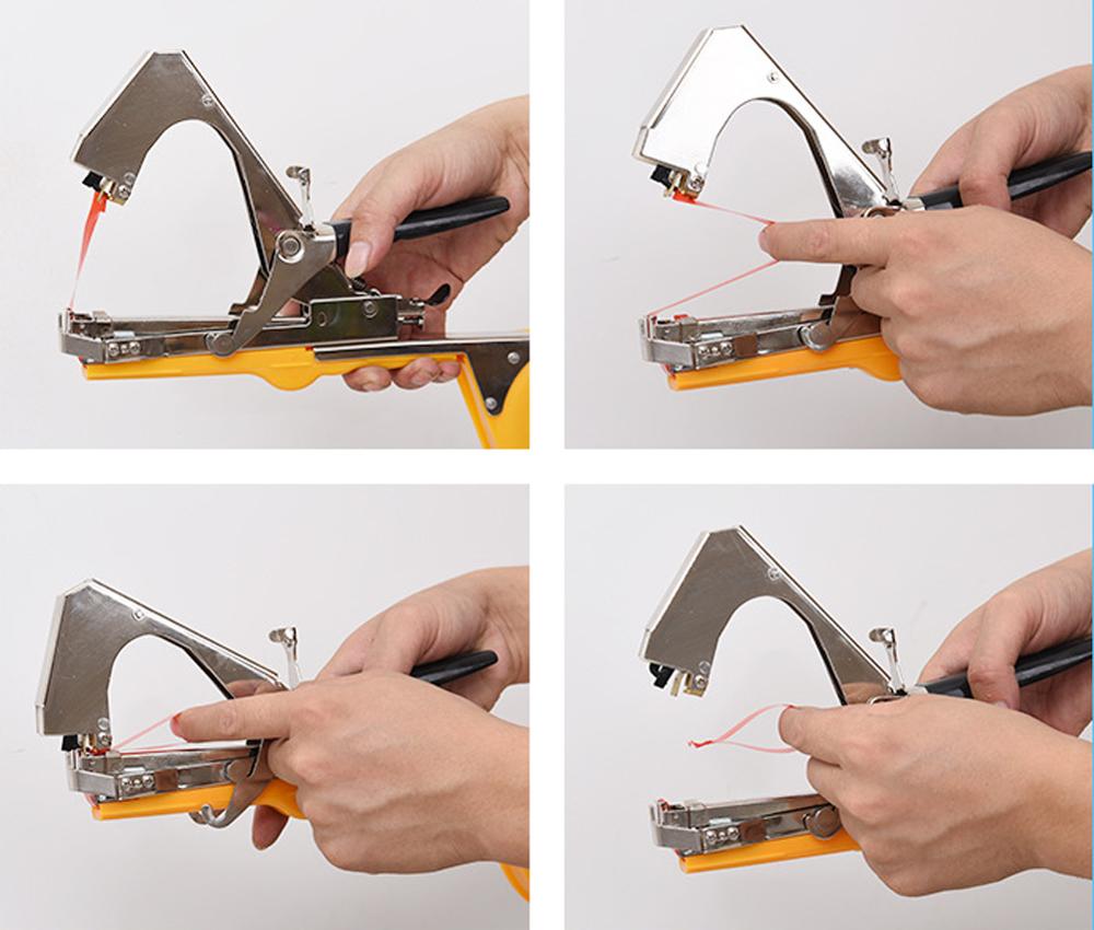Juego de atado de plantas, verduras, fruta, enredadera, cinta de atado, herramientas de podar de jardín, ramas de tomates y uvas