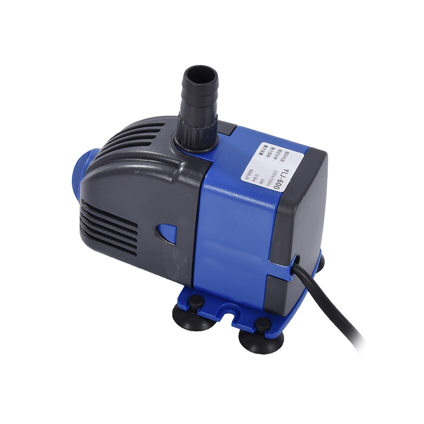 YLJ-600 220 V 600L / h 6 W Submersible Water Pump Aquarium Fountain Aquarium Fish Tank Energy Saving stainless steel shaft