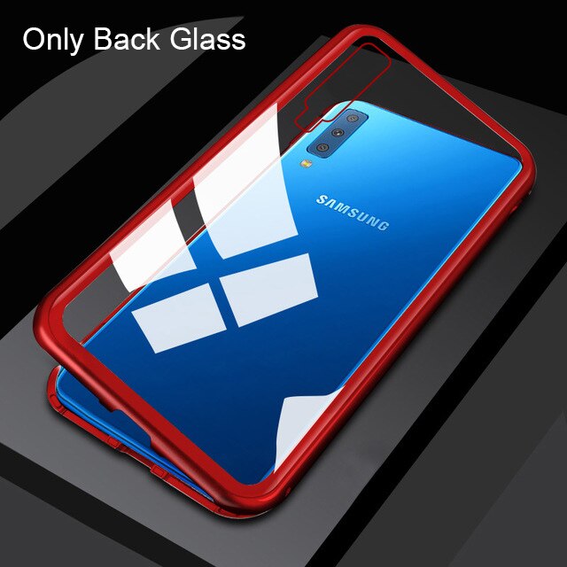 Magnetische Fall für huawei p30 Pro gehärtetem glas Abdeckung auf huwei p30 lite p 30 Pro licht p30lite p30Pro 30 lite zurück Abdeckung coque: Nova 4e / Red-no front glass