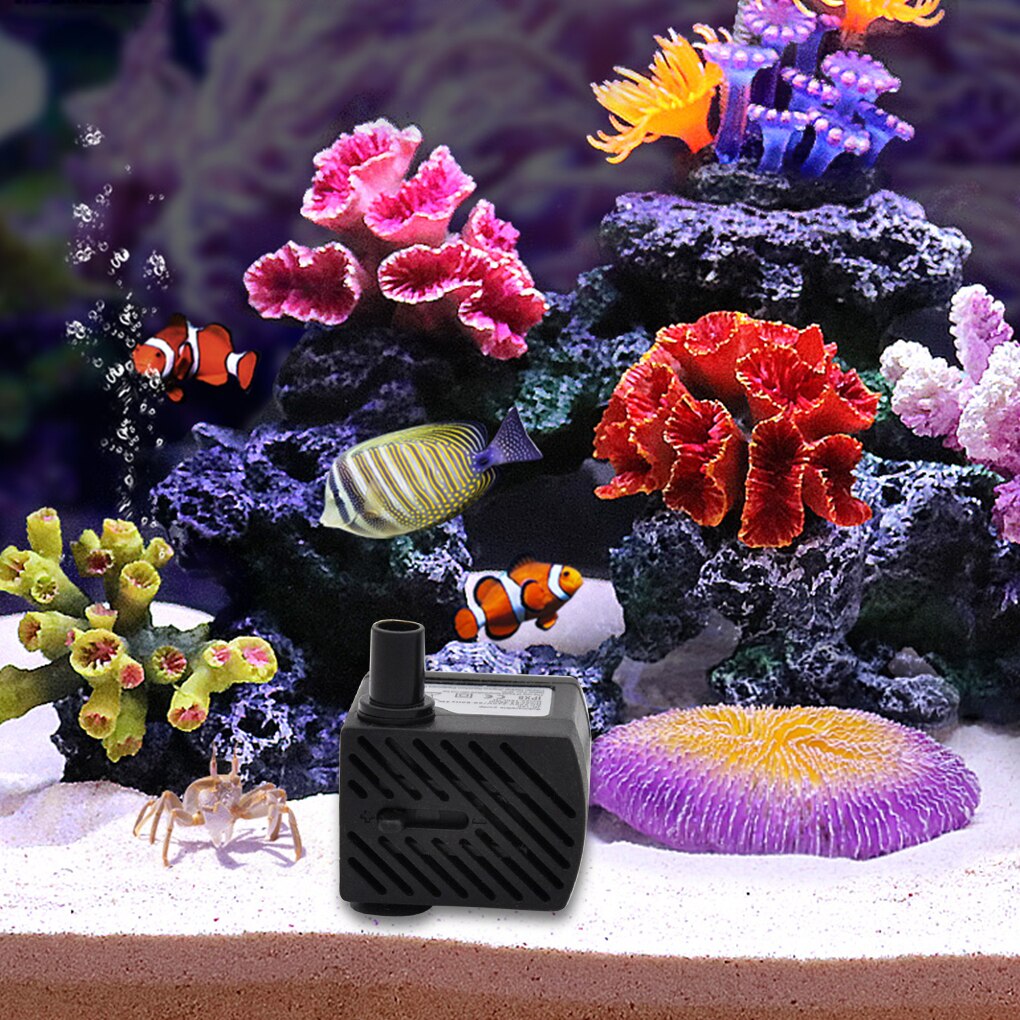 3W Waterpomp 180L/H Aquarium Fishtank Elektrische Dompelpomp Aquarium Accessoire