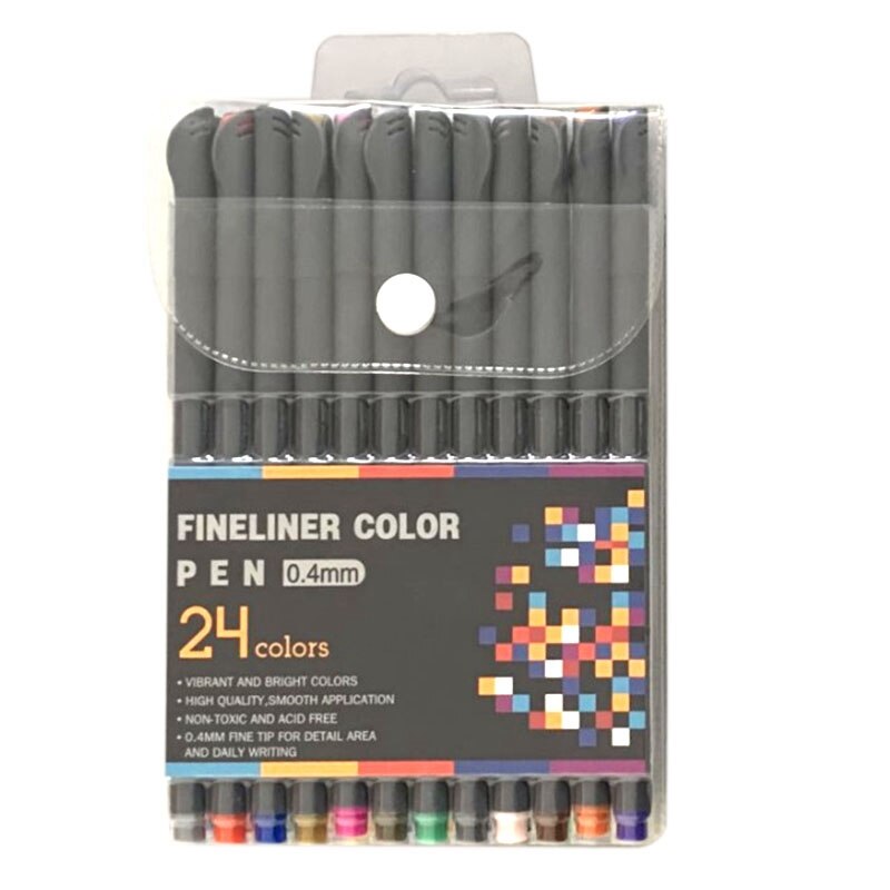 -Colorful Neutral Marker Pen Pens for School Office Pen Set Kawaii Ink Pen Art Supplies Cute: 24