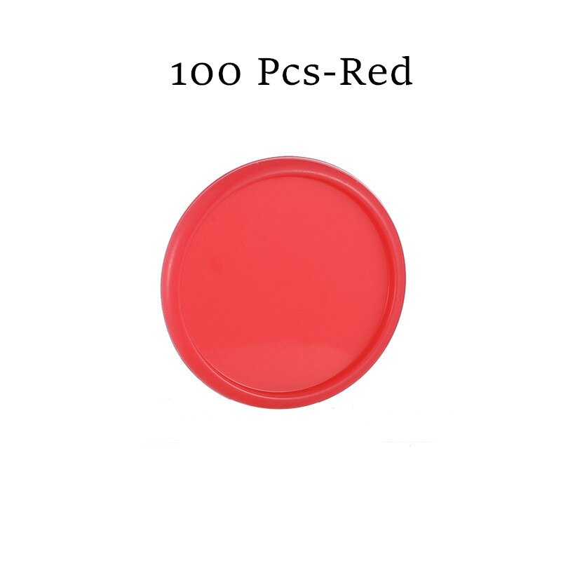 100 Stuks Solid Candy Kleur Gelukkig Planner Disc Voor Notebooks 35Mm Diy Discbound Discs Paddestoel Loose Leaf Binder Voor planner: 100 Pcs -Red