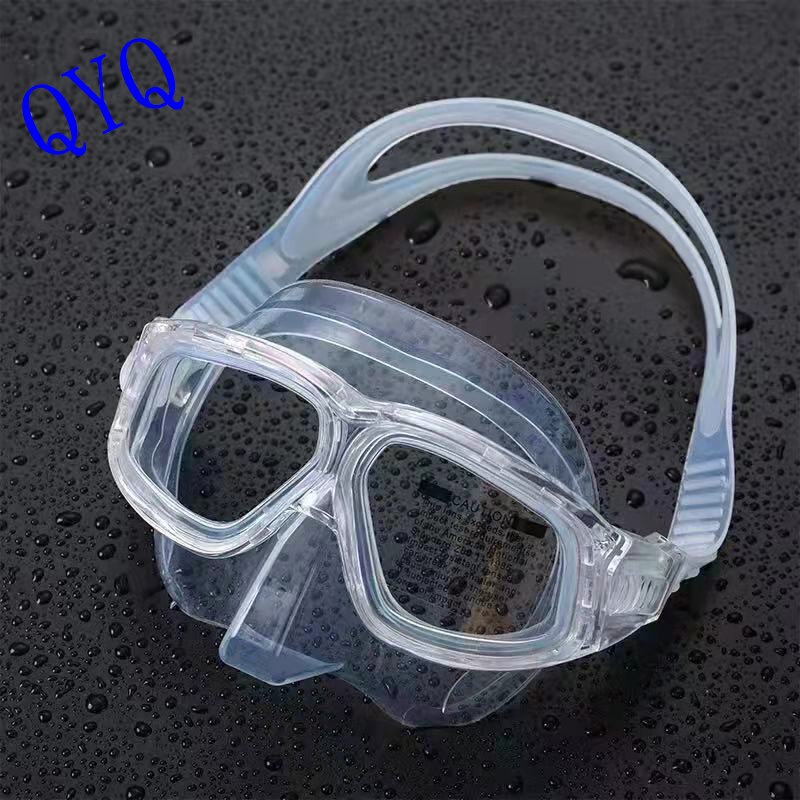Máscara de buceo Espejo de superficie de buceo libre lente antiniebla de alta definición equipo de máscara de snorkel: Transparente