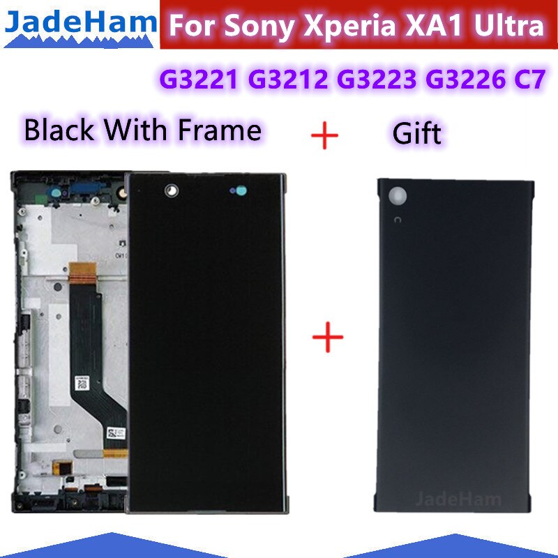 For Sony Xperia XA1 Ultra G3221 G3212 G3223 G3226 C7 LCD Display Screen Digitizer Assembly With frame: Combination one