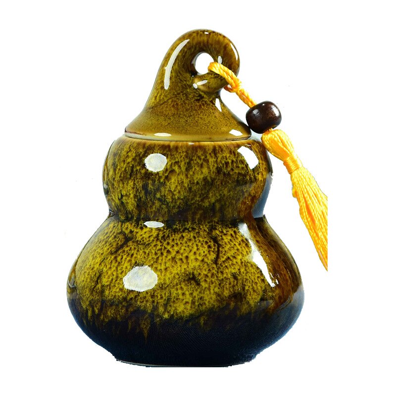 Kitchenace keramik kinesisk teholder bærbar tedåsebeholder teopbevaringsgadgets og værktøj pæreformet tebladsopbevaringsgadget