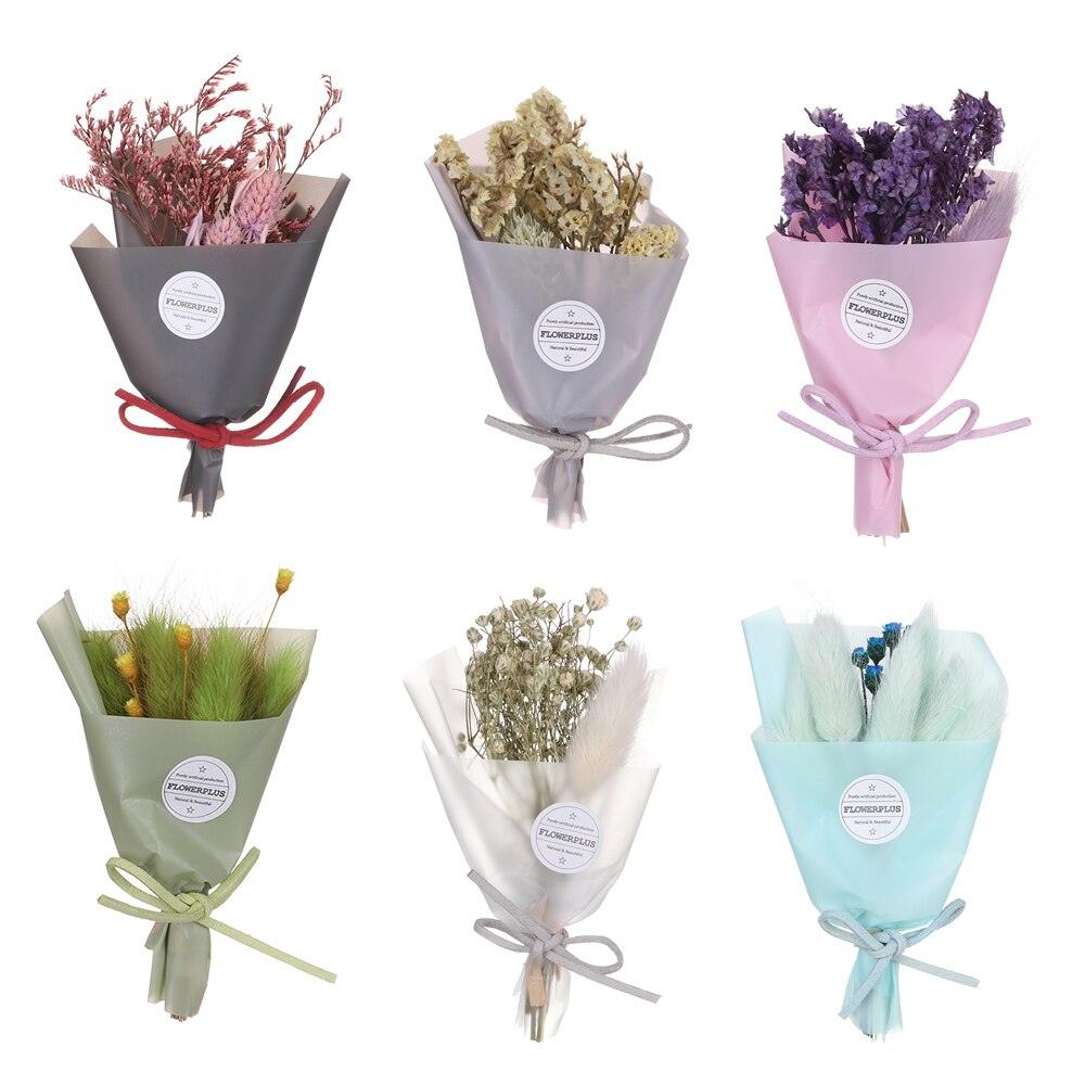 Naturliga torkade blommor minigräs för bröllop heminredning pysselpackning torkade blommor fotorekvisita