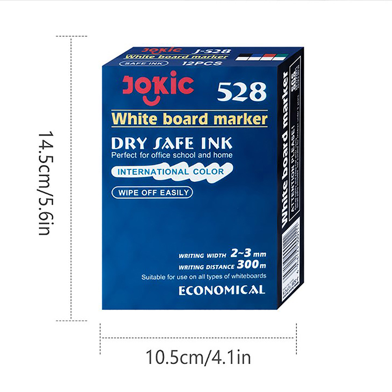 Apagável Whiteboard Caneta Marcador, Dry Erase Marcadores, Escritório e Material Escolar, 4 Cores