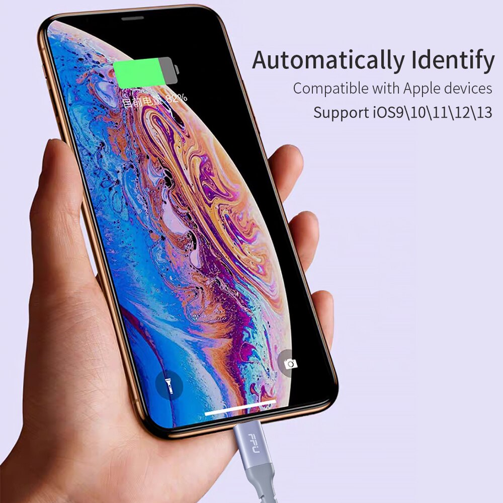 FPU MFi USB Blitz Kabel für iPhone 11 Profi Max XR XS X Schnelle Ladung Daten Draht Kabel für iPhone 8 7 6s Plus iPad Ladegerät Kabel