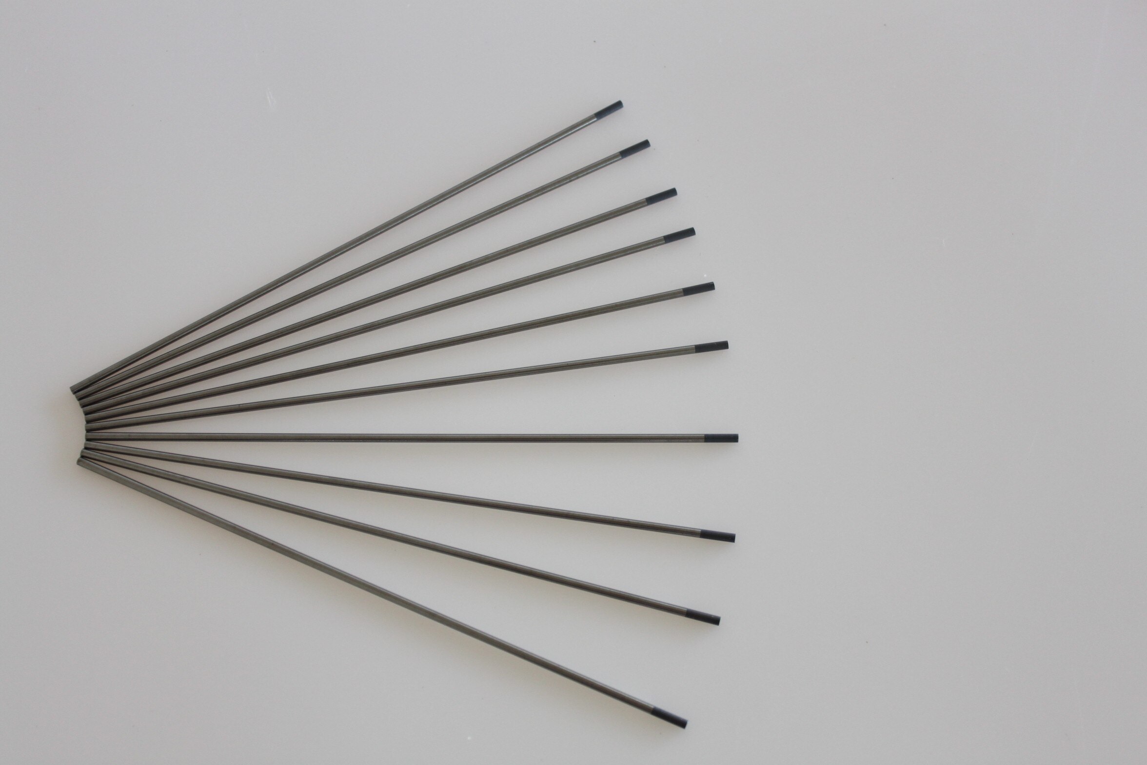 Electrodo de tungsteno de cerio WC20, varillas y barra de soldadura de cerio 2%, 1,0, 1,6, 2,0, 2,4, 3,0, 3,2mm x 150MM, 10 unids/caja