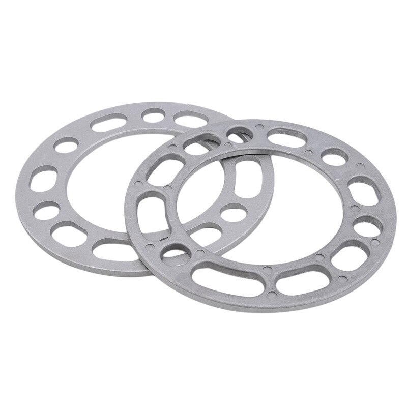 4 stuks universele auto aluminium 3mm 5mm 8mm 10mm wiel afstandshouders shims plaat 4 5 bout voor 4 x 100 4 x 114.3 5 x 100 5 x 108 5 x 114.3 5 x 120: Geel