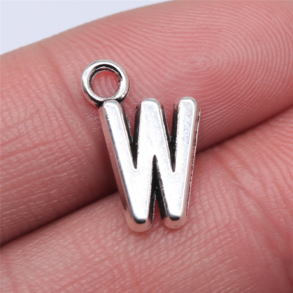 WYSIWYG 26pcs 16mm Alfabet A-Z Letters Charms Antiek Zilver Kleur Hangers Maken DIY Handgemaakte Tibetaanse Vinden Sieraden: Roze