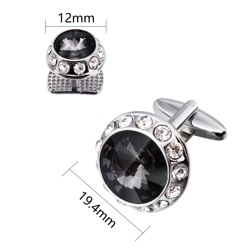 HAWSON Nuovo 8pz Gemelli e Borchie Imposta di Lusso Mens Tuxudo Camicia Borchie con Gemelli Di Cristallo impostato di Alta Qualità di Trasporto shiiping