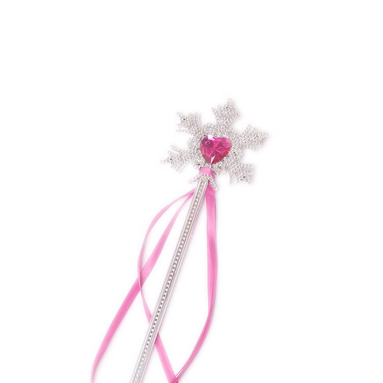 Party Halloween Prinses Cosplay Prop Explosie Leuke Fantasy Sneeuwvlok Fairy Wand Kinderen Toverstaf Meisje: ROSE RED