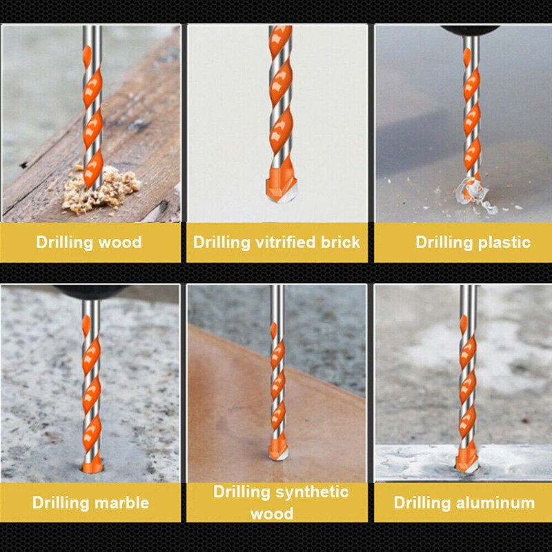 Ultimate Drill Bits Twist Drill Head Wall Ceramic Glass Punching Hole Working Set HG99