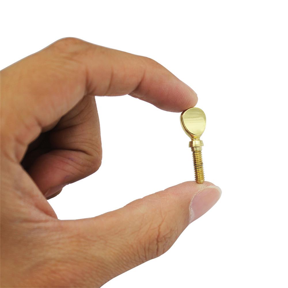 Ouro saxofone pescoço parafuso sax boca peça braçadeira parafuso de fixação plana parafuso instrumentos parte saxofone acessórios