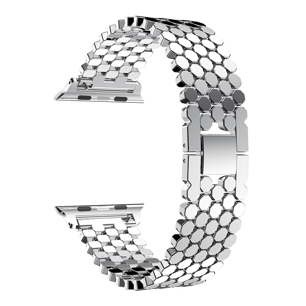 Fish Watch Strap Chain Watch Strap for iWatch Metal Fish Scale Stai... – Grandado