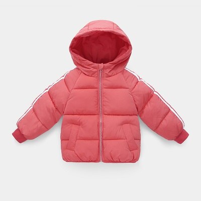 Baumwolle Mantel Winter neue männer und frauen Baby feste farbe dicke warme baumwolle kleidung: Rosa / 18m
