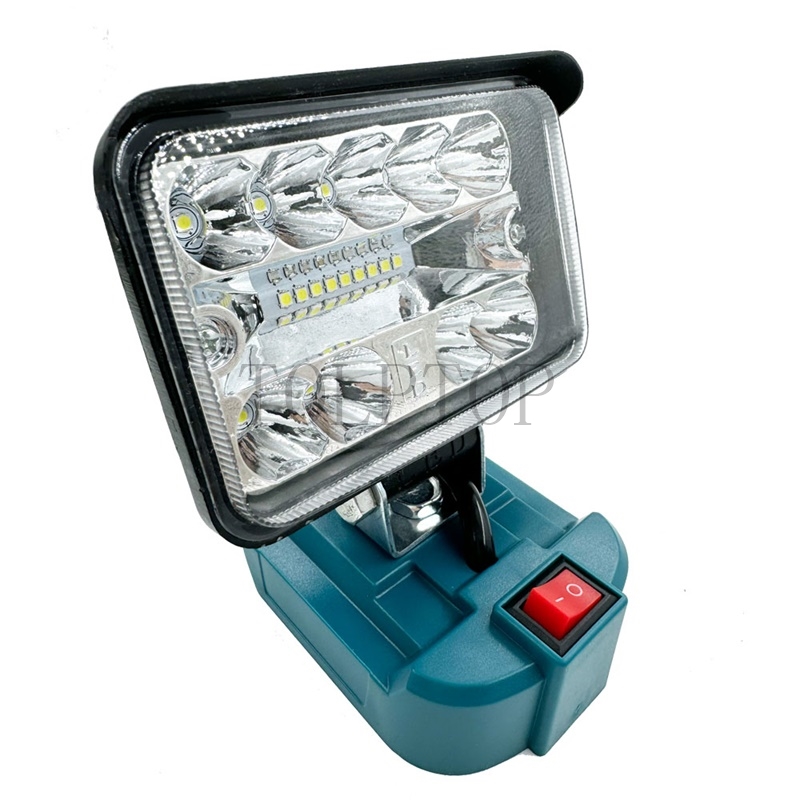 For makita 18v bl1430 bl1830 li- ion batteri led arbeidslys 3/5/8 tommers lommelykt nødlampe campinglampe arbeidsplasslys: Beige