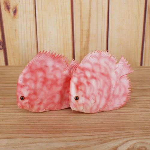 Peces artificiales de imitación para niños, 36 tipos, accesorios educativos para edades tempranas, carpa roja falsa, crisol, alimento para peces: Y020-5 10x9cm