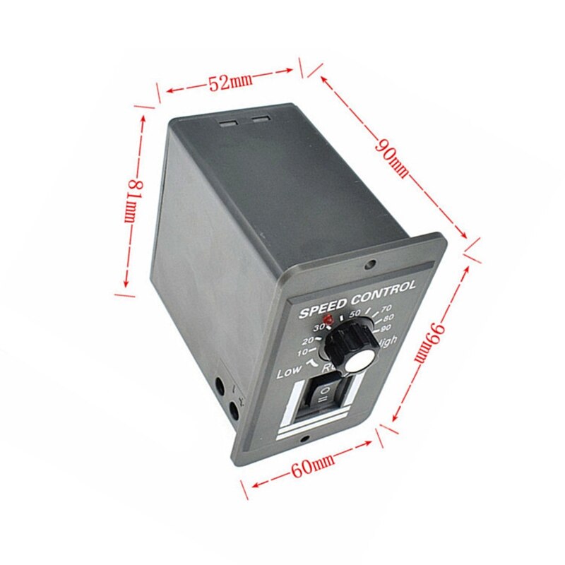 Dc 12-60V 10A Dc Motor Speed Controller Omkeerbare Schakelaar Regulator Controle Vooruit Rotatie Stop Reverse