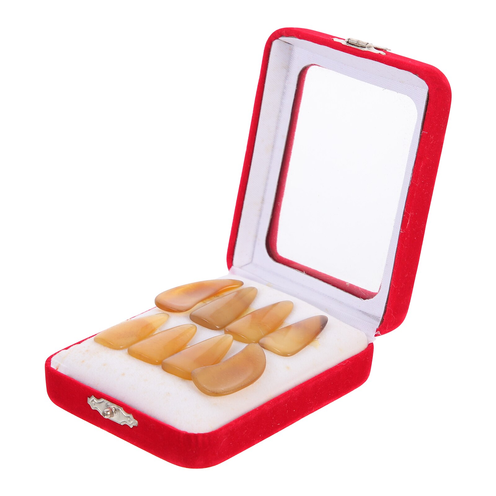 1 Set String Instrument Finger Picks Musical Instrument Picks Guzheng Finger Nails: Random Color3X1.5X0.